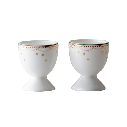 Wik & Walsøe Julemorgen egg cup 2-pack white