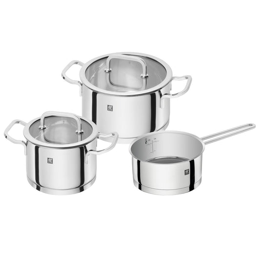 Zwilling Zwilling Moment S set of pots 3 pieces stainless steel-black