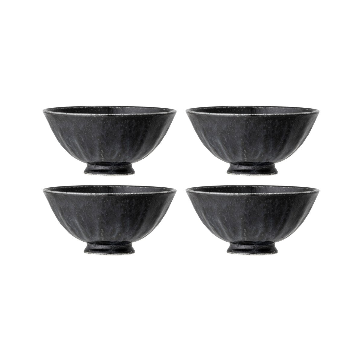 Bloomingville Yoko skål 13,5 cm 4-pack Svart