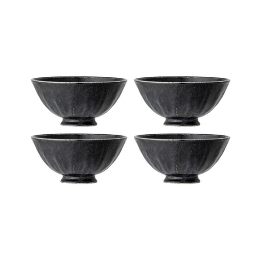 Bloomingville Yoko skål 13,5 cm 4-pack Svart