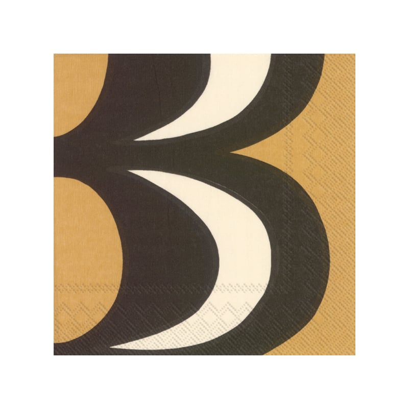 Marimekko Kaivo napkin 33x33 cm 20-pack Black-cream