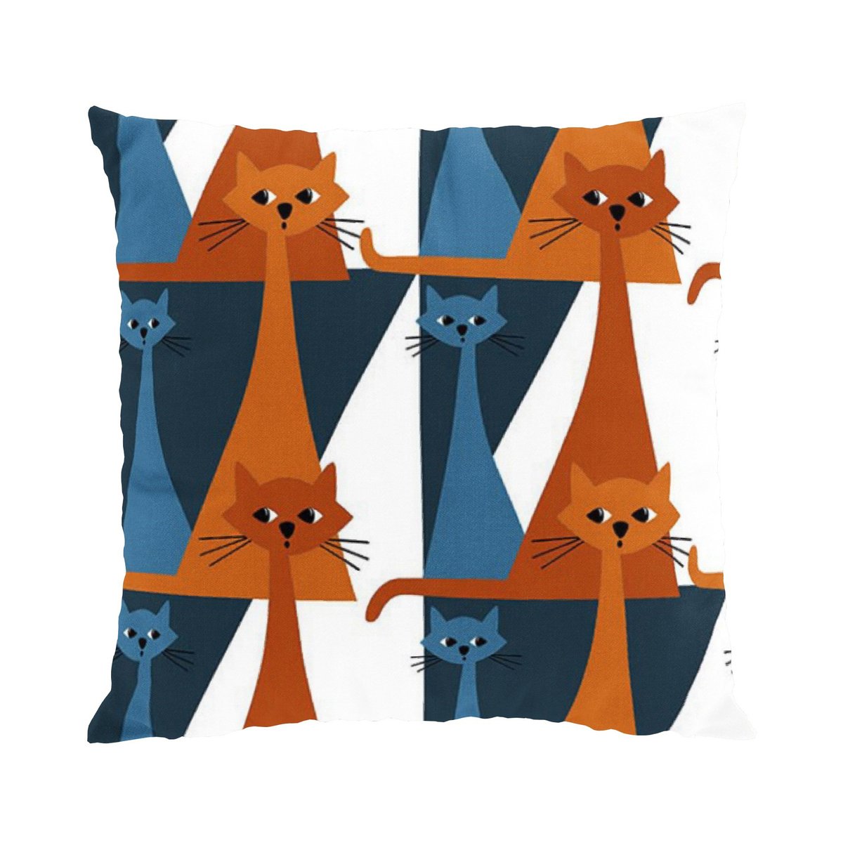 Arvidssons Textil Kitty kuddfodral 47x47 cm Blå-orange