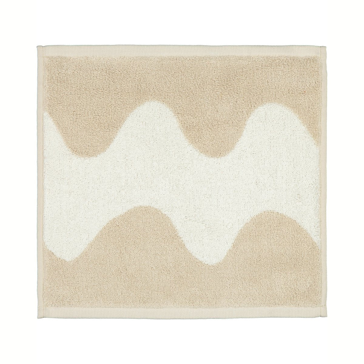 Marimekko Lokki handduk beige-vit 30x30 cm