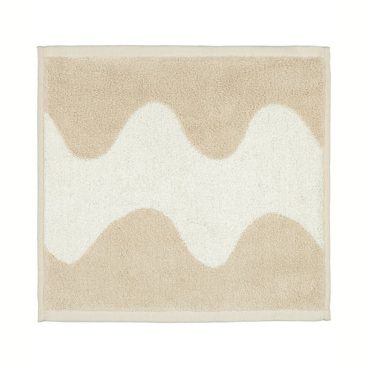 Marimekko Lokki towel beige-white 30x30 cm