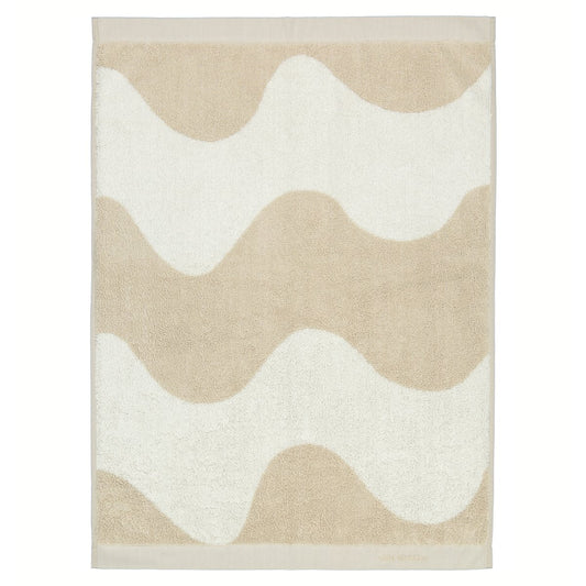 Marimekko Lokki handduk beige-vit 50x70 cm