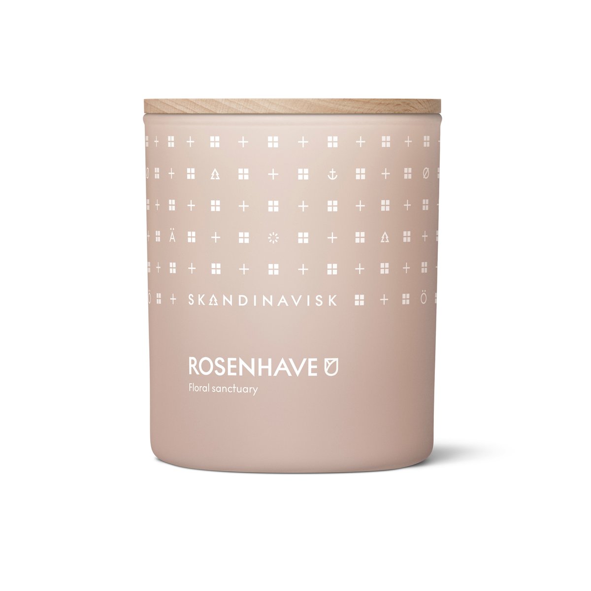 Skandinavisk Rosenhave doftljus med lock 200 g