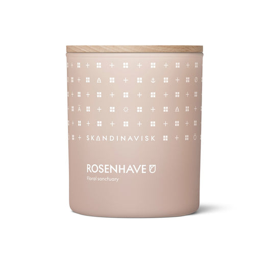 Skandinavisk Rosenhave doftljus med lock 200 g