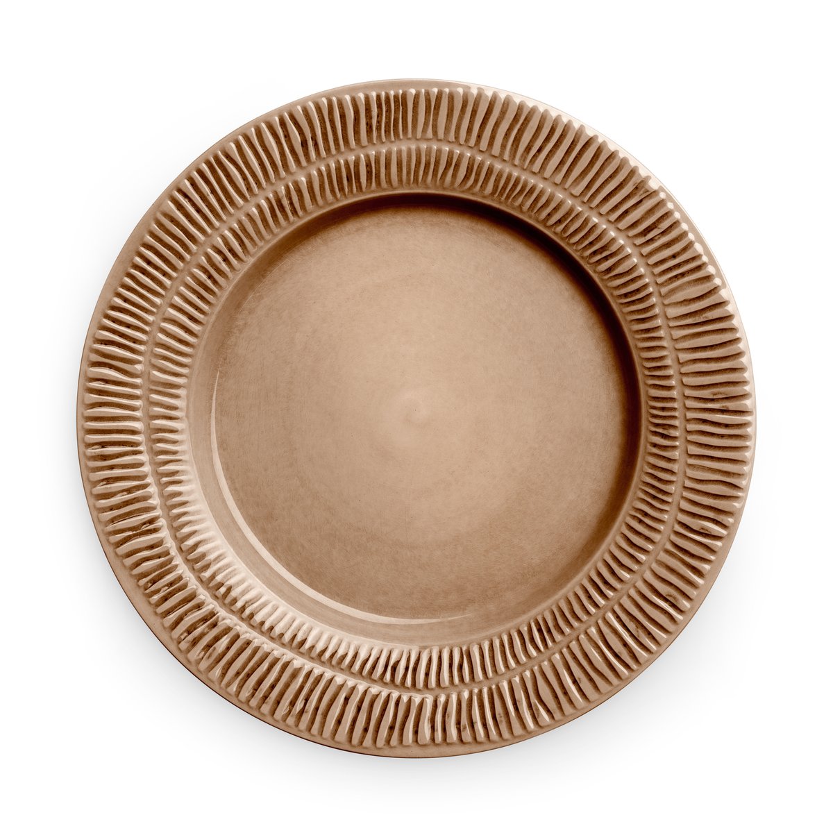 Mateus Stripes plate Ø28 cm cinnamon