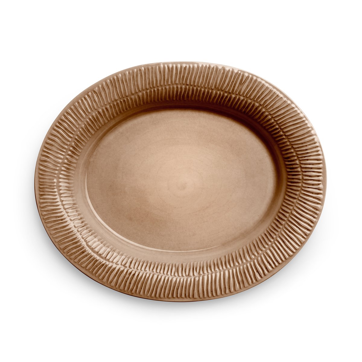 Mateus Stripes platter 30x35 cm cinnamon