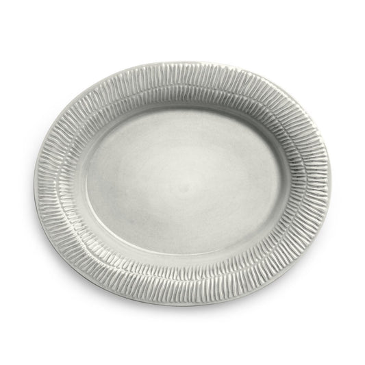 Mateus Stripes platter 30x35 cm grey