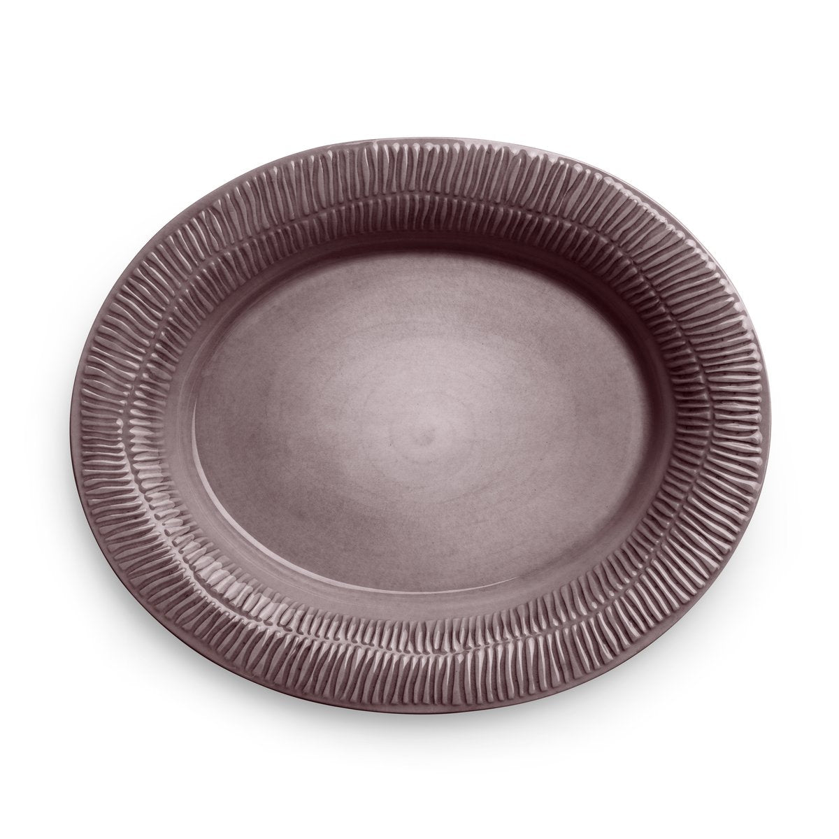 Mateus Stripes platter 30x35 cm plum