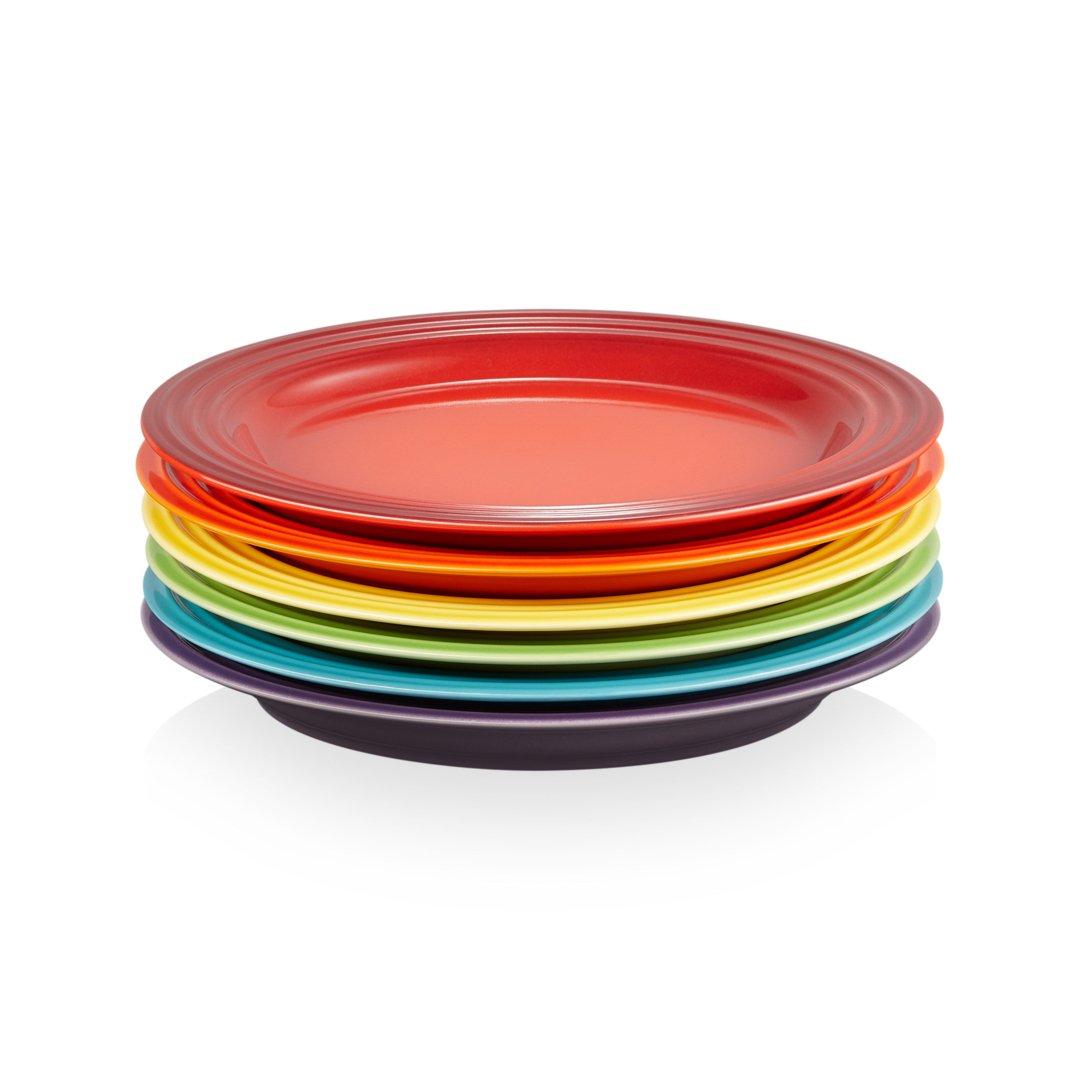 Le Creuset Le Creuset Signature tallrik 22 cm 6-pack Rainbow