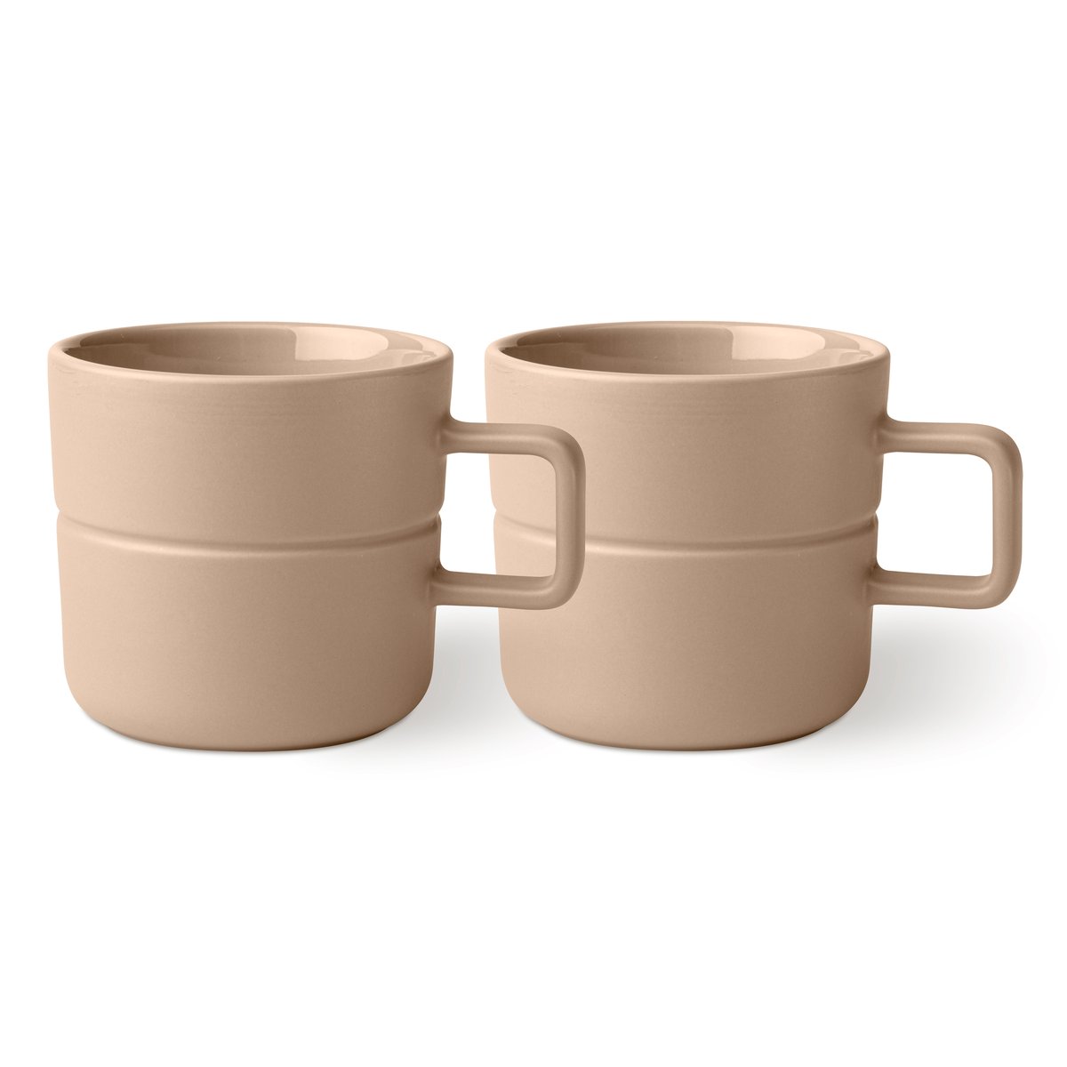 NJRD Lines mugg 50 cl 2-pack Beige