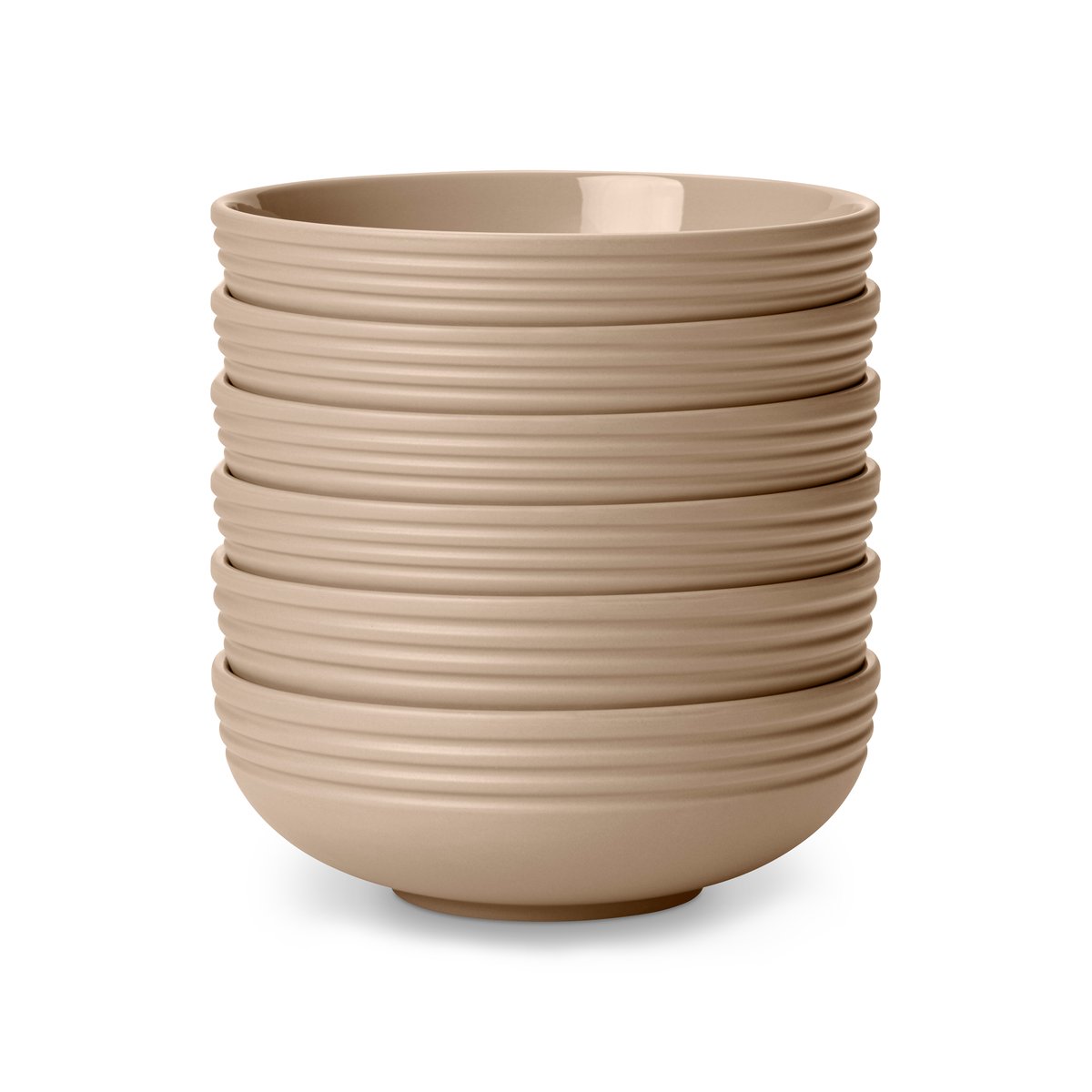 NJRD Lines Schale Ø16cm 6er Pack Beige