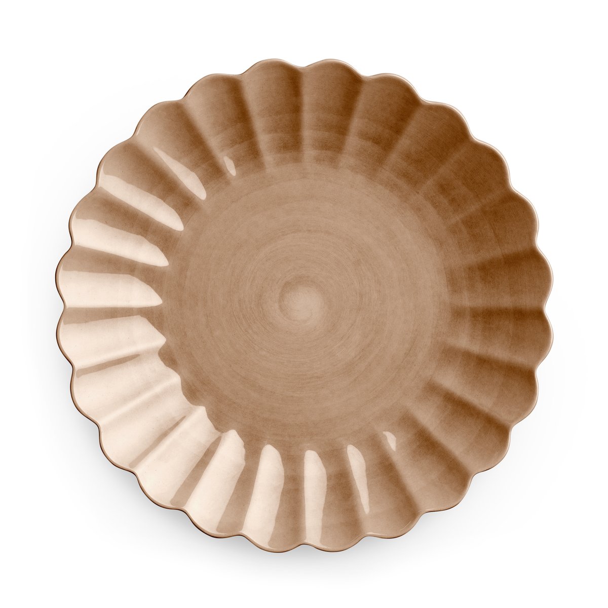 Mateus Oyster plate 28 cm cinnamon