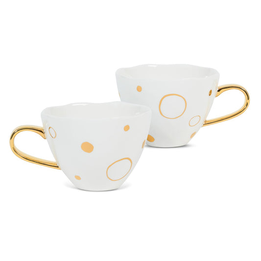 URBAN NATURE CULTURE Good Morning mugg guld Special Edition 2-pack Circle Gold