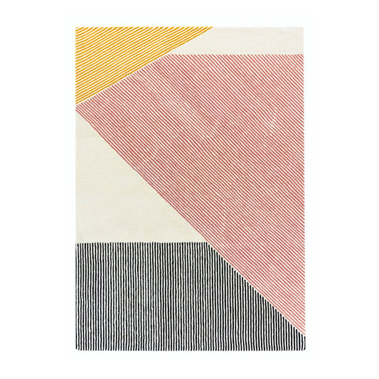 NJRD Stripes Wollteppich rosa 170 x 240cm