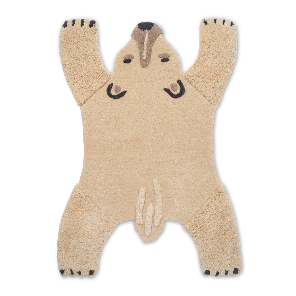 ferm LIVING Animal ullmatta Polar bear