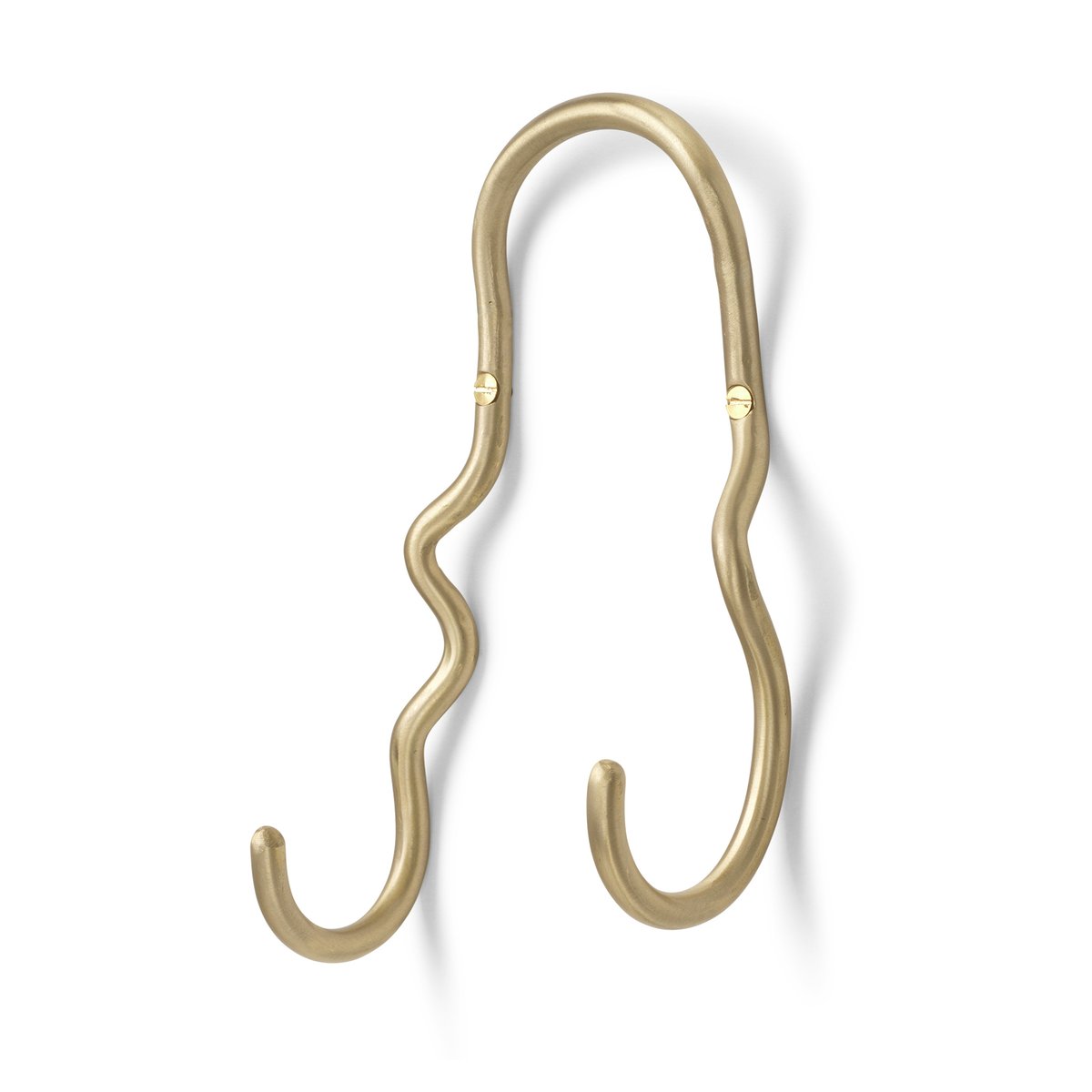 ferm LIVING Curvature hook double brass