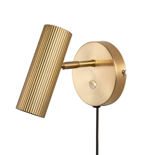 Globen Lighting Hubble wall lamp brushed brass