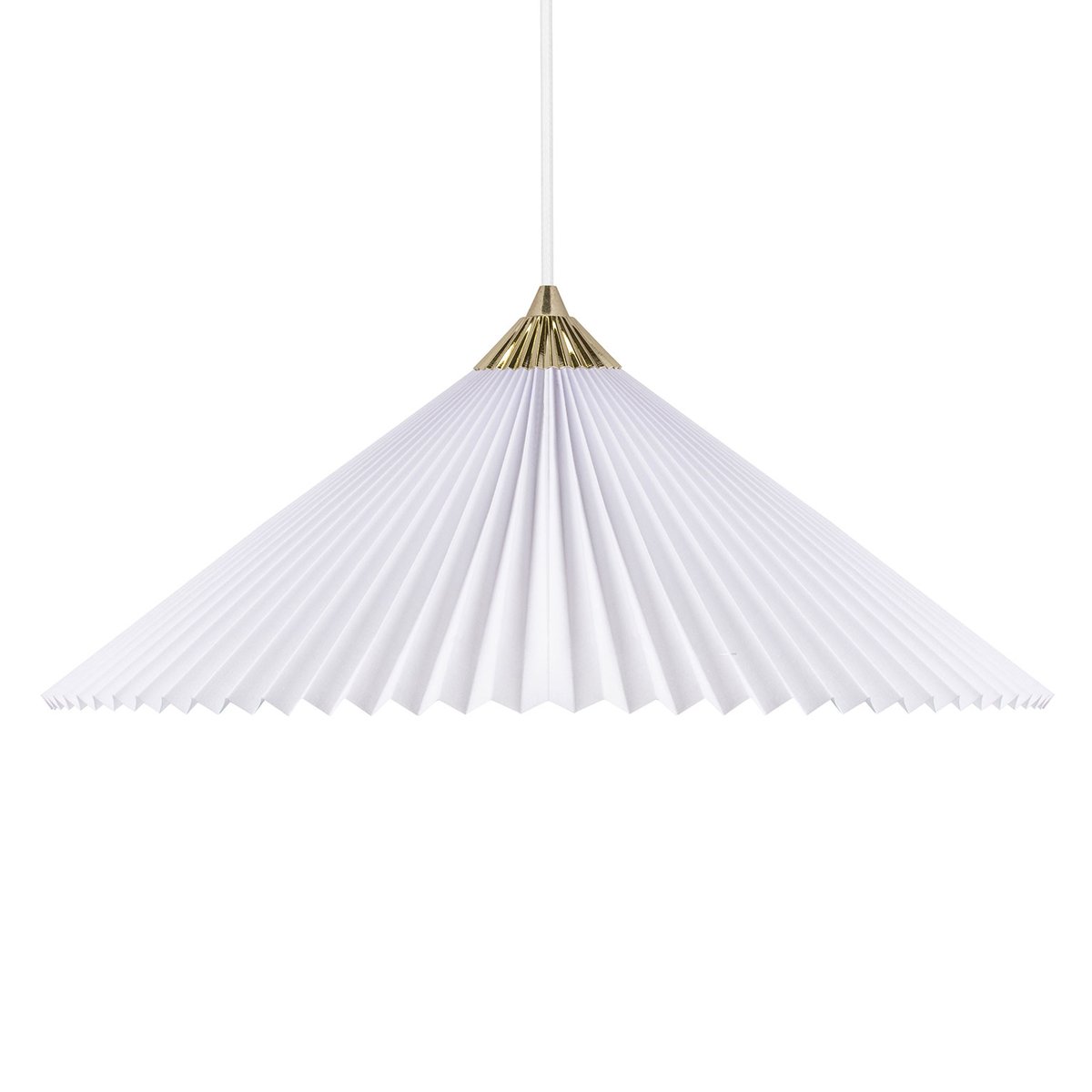 Globen Lighting Matisse pendant lamp Ø60 cm brass-white