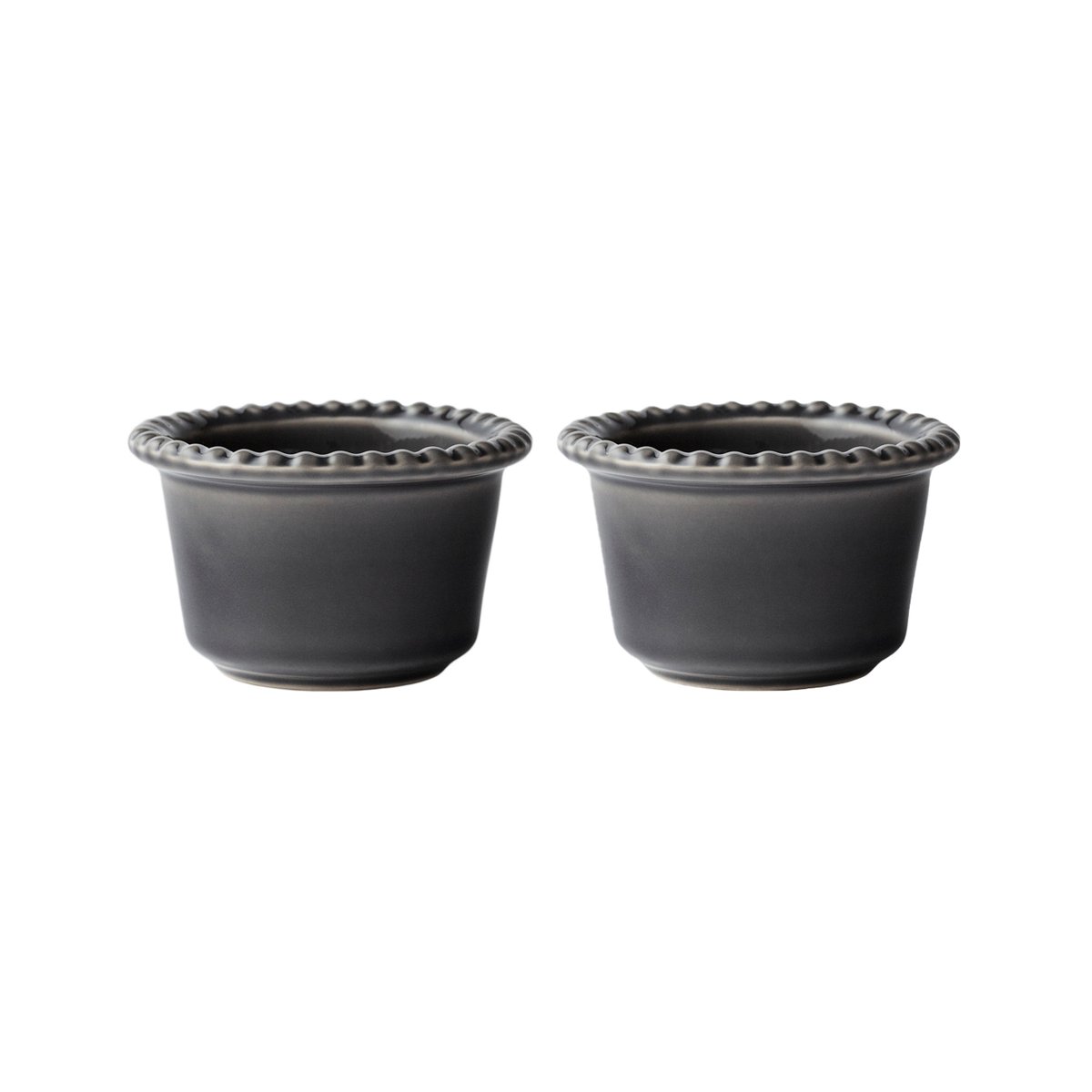 PotteryJo Daria liten skål Ø12 cm 2-pack Clean grey