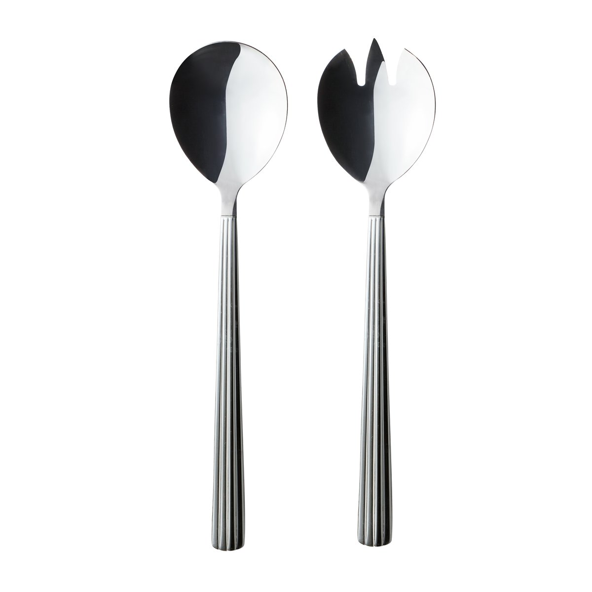 Aida Groovy salad set 2 pieces stainless steel