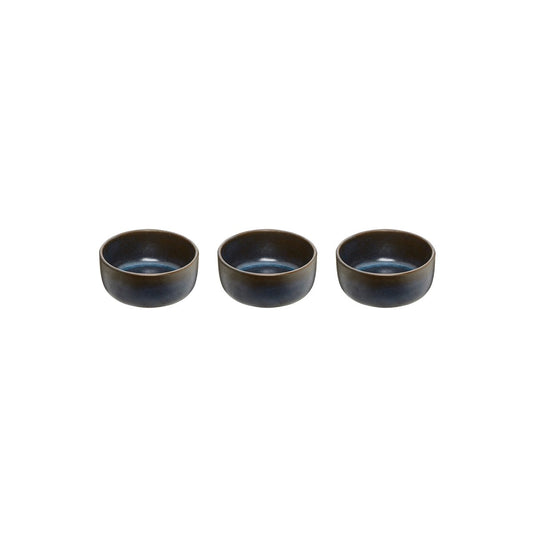 Aida Raw skål mini Ø7,5 cm 3-pack Midnight blue