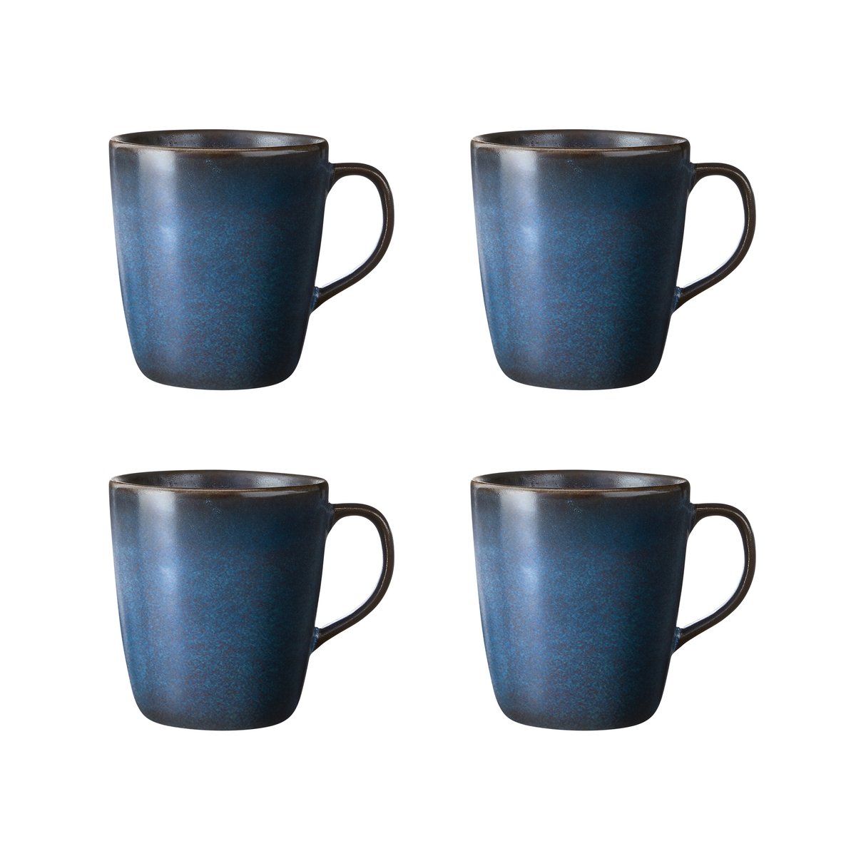 Aida Raw Tasse mit Henkel 35cl 4er Pack Midnight blue