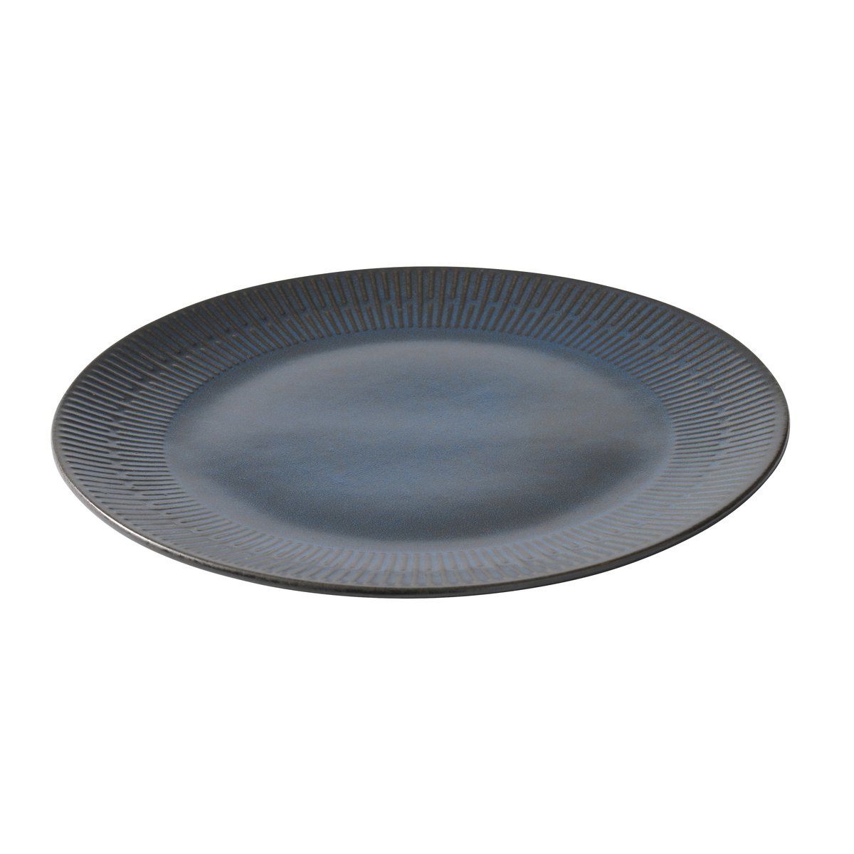 Aida Relief plate 27 cm blue