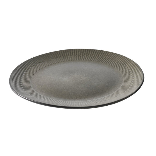 Aida Relief plate 27 cm grey