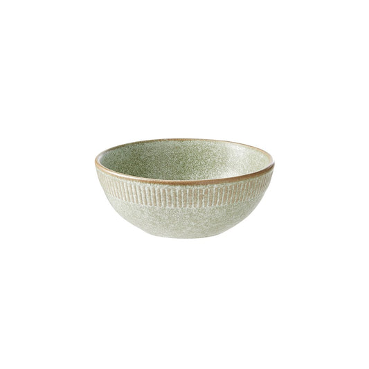 Aida Relief bowl Ø14 cm green