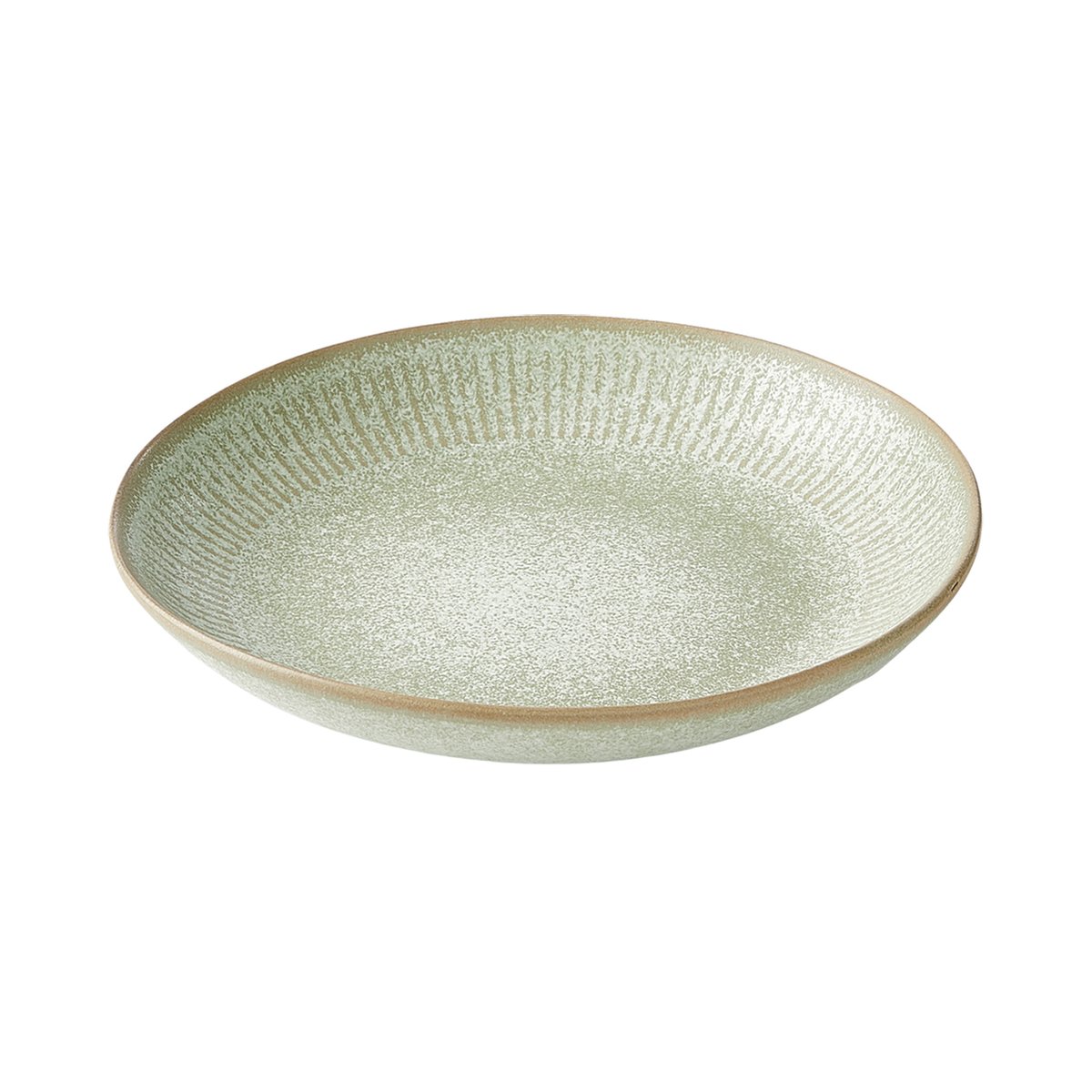 Aida Relief soup plate Ø22 cm green