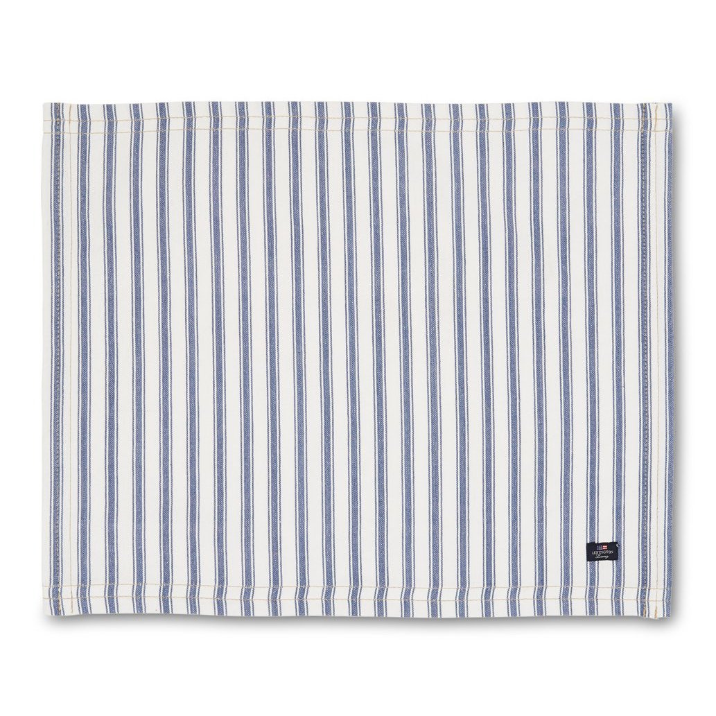 Lexington Icons Herringbone Striped Platzdecke 40 x 50cm Blue-white