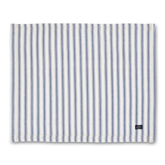 Lexington Icons Herringbone Striped placemat 40x50 cm blue-white