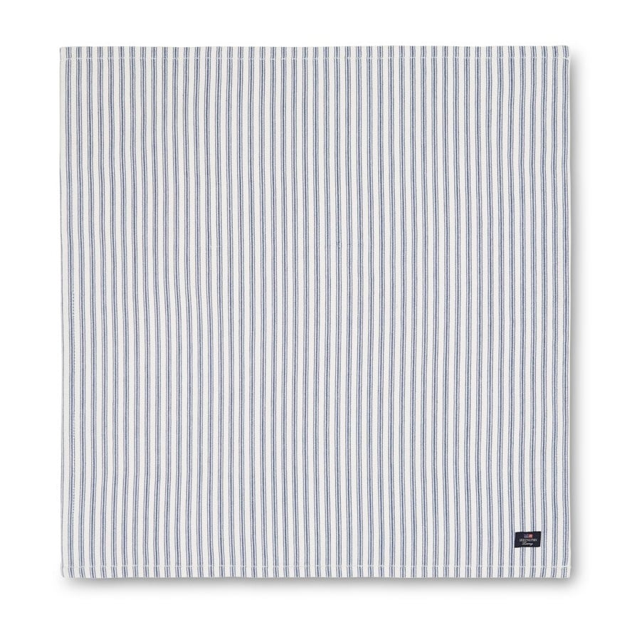 Lexington Icons Herringbone Striped Serviette 50 x 50cm Blue-white