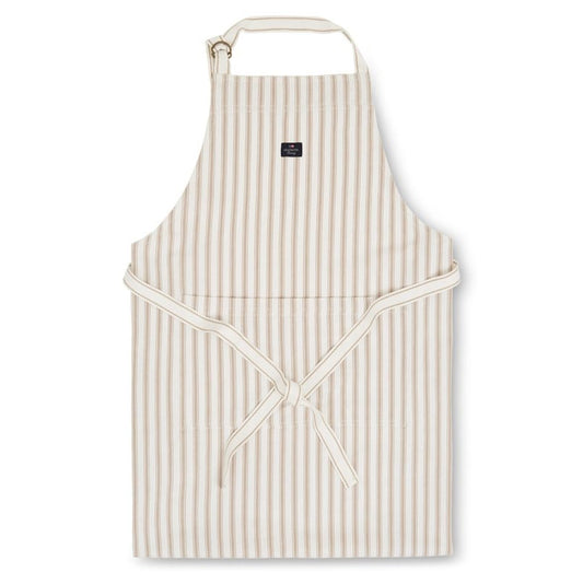 Lexington Icons Herringbone Striped förkläde Beige-white