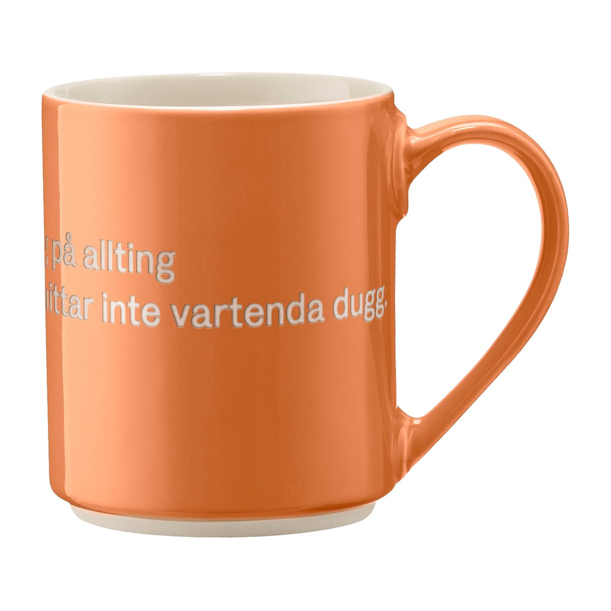 Design House Stockholm Astrid Lindgren mugg, det är ingen ordning… Svensk text