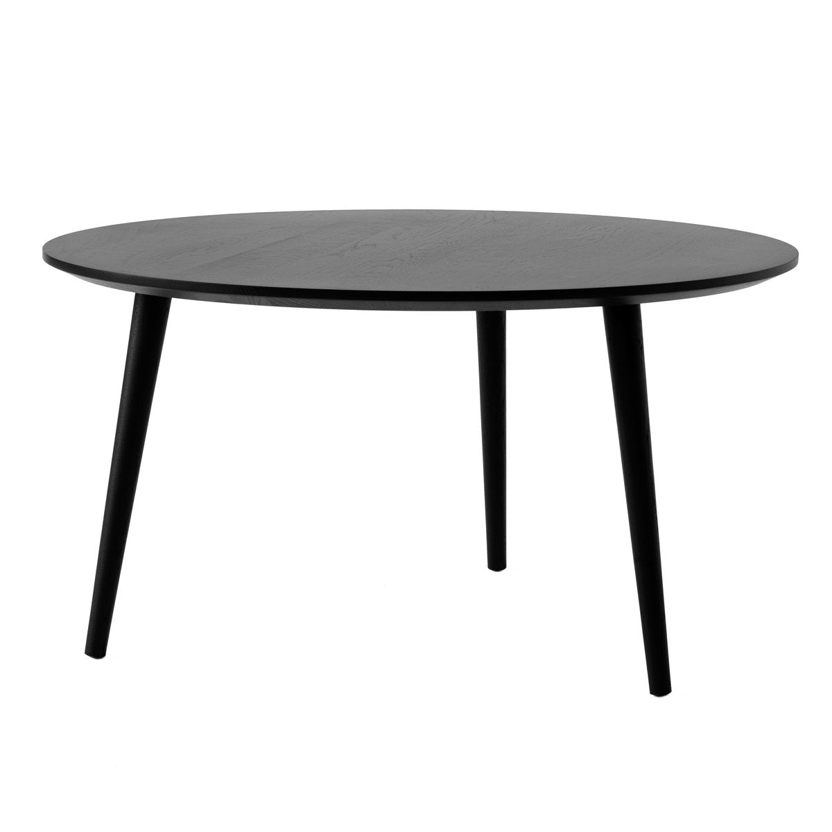 &Tradition In Between Beistelltisch SK15 Ø90cm Black lacquered oak