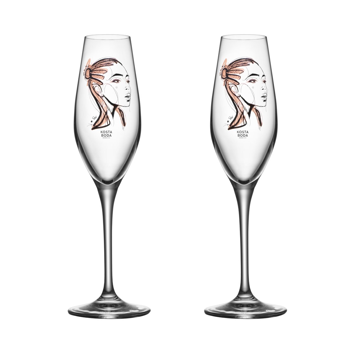 Kosta Boda All about you Champagnerglas 24 cl 2er Pack Forever Yours