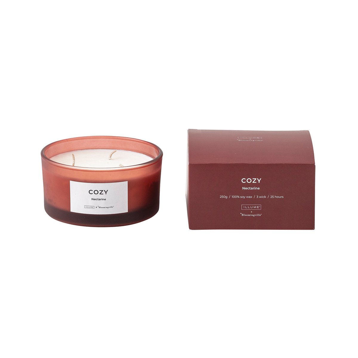 Illume x Bloomingville Cozy Nectarine doftljus 250 g