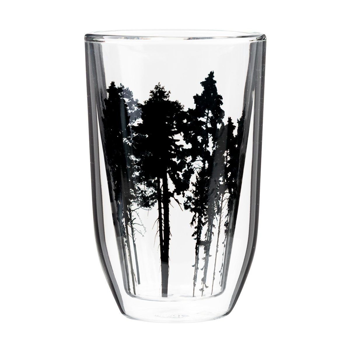 Muurla Nordic The Forest hot drinks glas 30 cl Klar-svart