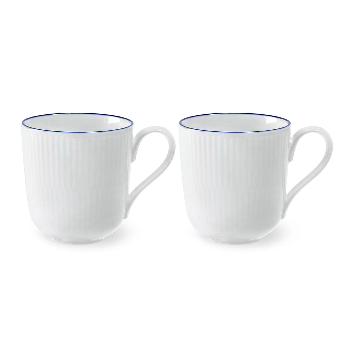 Royal Copenhagen Blueline mugg 28 cl 2-pack Vit-blå