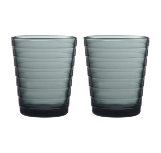 Iittala Aino Aalto dricksglas 22 cl 2-pack Mörkgrå