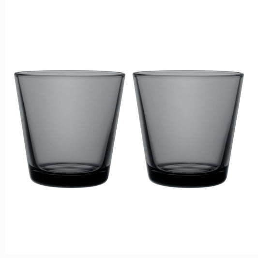 Iittala Kartio dricksglas 21 cl 2-pack Mörkgrå