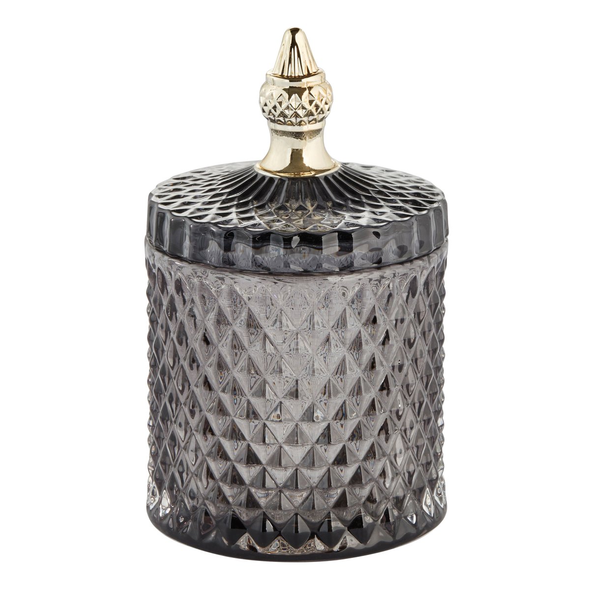 Lene Bjerre Miya storage jar with lid Ø10.5 cm Dark grey