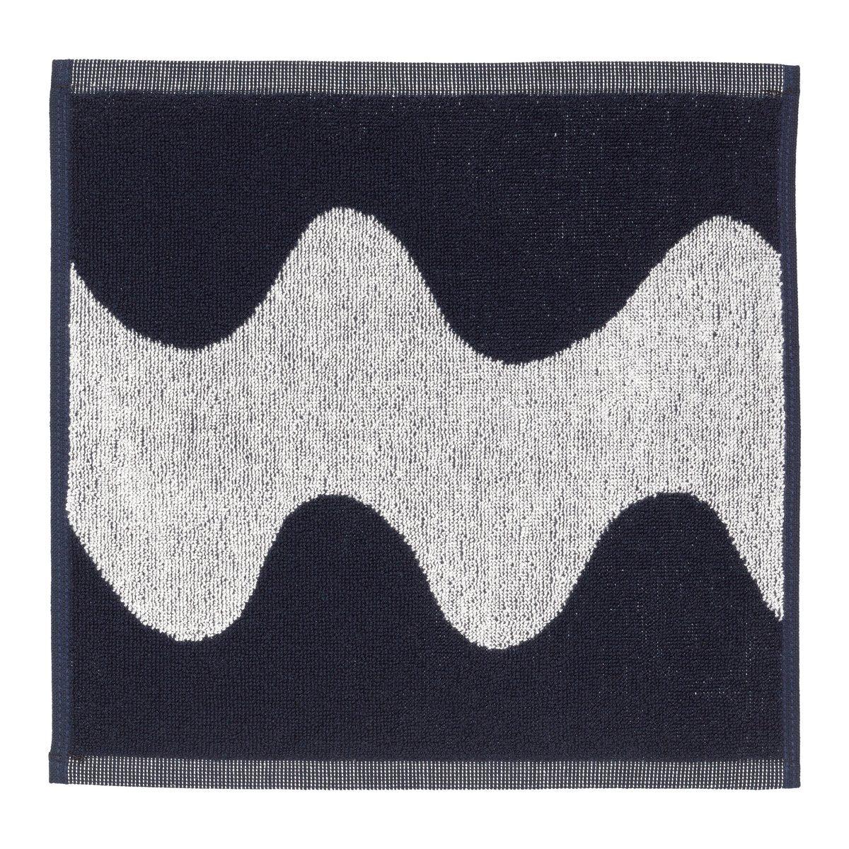 Marimekko Lokki towel dark blue-white 30x30 cm