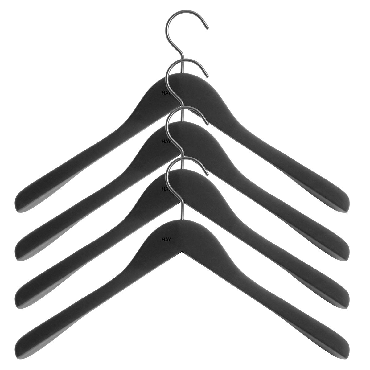 HAY HAY hanger wide 4-pack Black