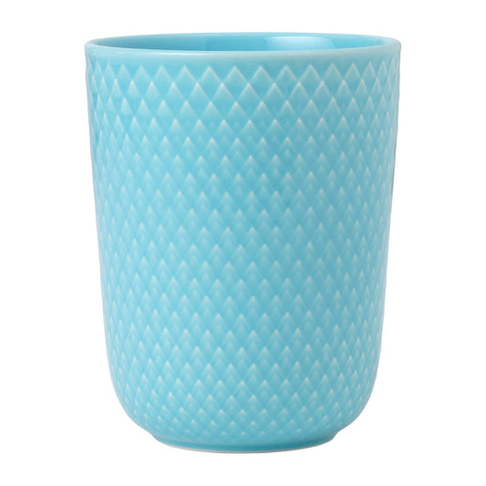 Lyngby Porcelæn Rhombe mug without handle 33 cl Turquoise