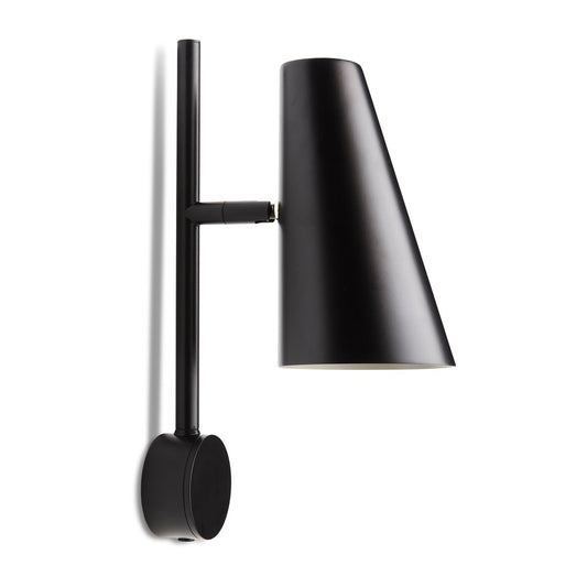 Woud Cono wall lamp Black